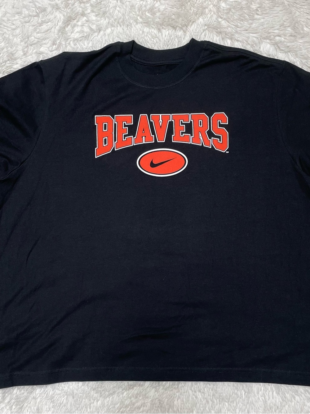 Nike Oregon State Beavers Cropped T-Shirt – 100% Cotton- Never Worn